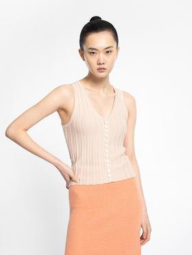 2022新款女士丝羊绒12针双股过针针法背心