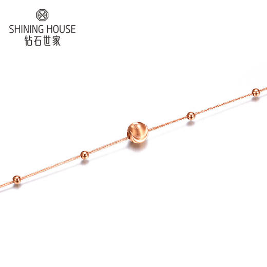 【时尚K金】钻石世家 心恋系列 18K金手链（约0.64±0.1克） 商品图2