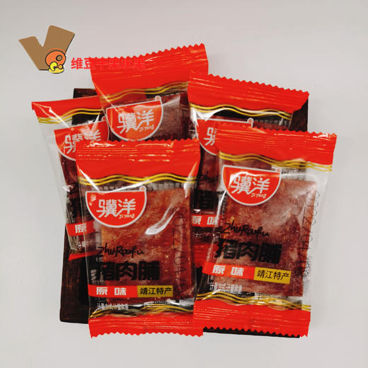 骥洋猪肉脯零食小吃肉干网红休闲食品美食小包装500gXO酱原味猪肉干片 商品图5