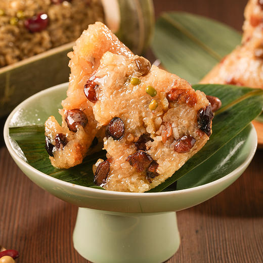 陈皮彩豆粽150g*4个手提袋装甜粽1980烧肉粽端午新品 商品图2