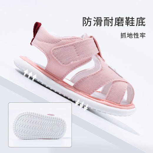 贝贝怡婴儿学步鞋软底防滑夏季新款婴儿鞋子休闲洋气婴童包头凉鞋 商品图7