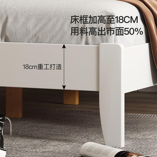 喜梦宝全实木成人床儿童床男孩女孩1.35米蓝色卡通1.5米床屏卧室家具巴斯光年 商品图4