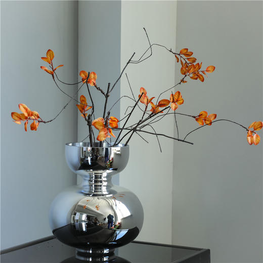 葫芦电镀银色玻璃花瓶 商品图6