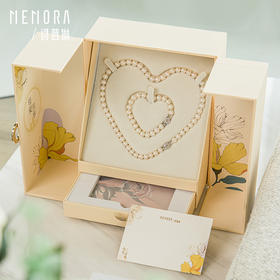 【玫瑰珍珠礼盒套装】玫瑰花银S925珍珠项链/手链送妈妈母亲节礼盒MEMORA诗普琳ZB203201&ZN208501（一口价）