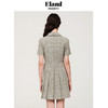 ELAND衣恋学院风甜美格纹褶皱裙摆连衣裙EEOWC25N6M 商品缩略图2