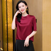 ASE-3579纯色韩版气质时尚短袖女士衬衫 商品缩略图1