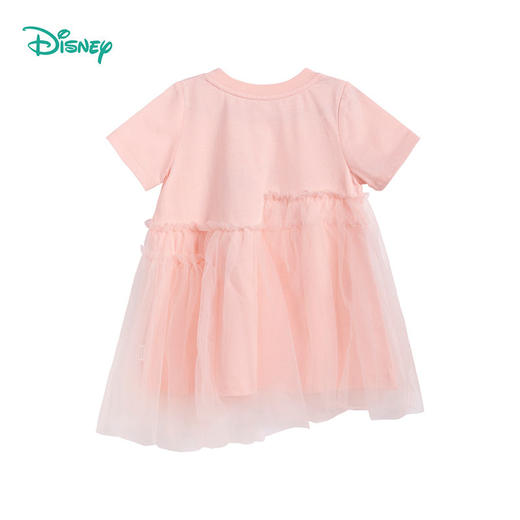 迪士尼童装 女童短袖连衣裙夏新款儿童裙子网纱公主裙假两件 商品图6
