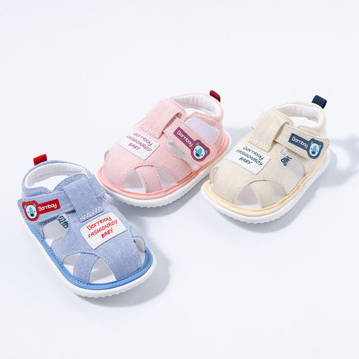 贝贝怡婴儿学步鞋软底防滑夏季新款婴儿鞋子休闲洋气婴童包头凉鞋 商品图3