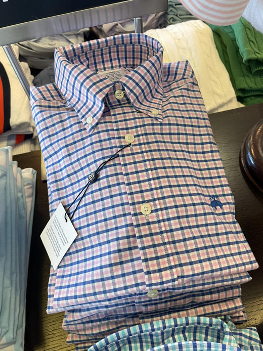 总统御用品牌！Brook brothers布克兄弟男士长袖衬衫 条纹格纹系列¥560到手！ 商品图9