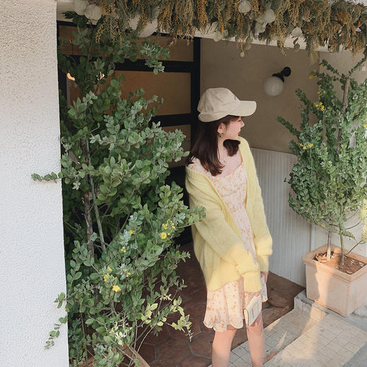 金蘑菇菇【春甜杜桑 印花系列】定制花色！法式碎花连衣裙 商品图5