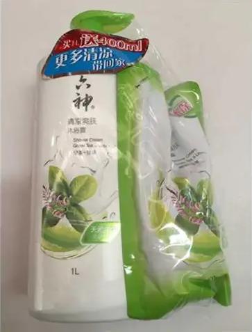 六神清凉爽肤沐浴露加量装1l+400ml 商品图0