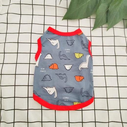 【四季可穿 透气舒适】新款宠物印花背心泰迪小狗狗衣服春夏装小型犬贵宾比熊宠物背心 商品图8