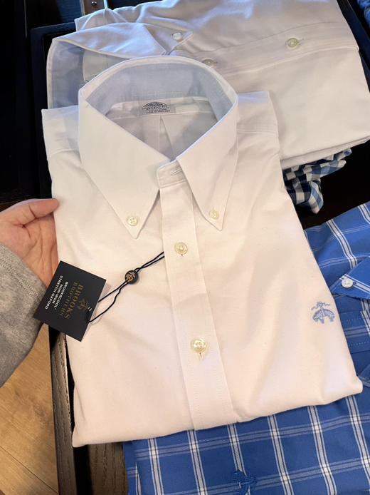 总统御用品牌！Brooks brothers布克兄弟长袖衬衫 纯色系列¥599到手！ 商品图0