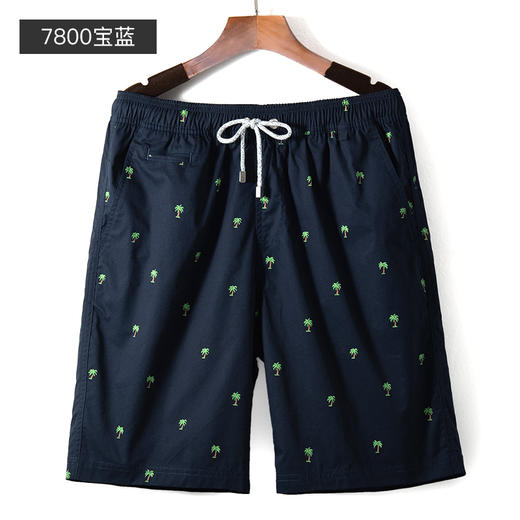 舒雅睡裤男夏季 纯棉男士五分裤梭织印花家居中裤沙滩裤39/17279P 商品图5