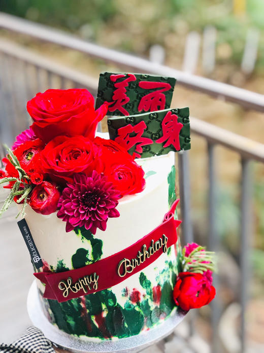 终身美丽（六寸加高+翻糖装饰） 商品图2