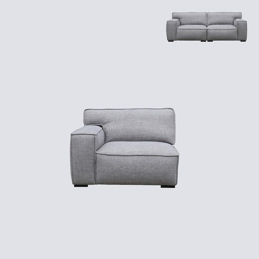 NS家居nsfurniture软包布艺三人位组合沙发NSSF-5269-70/80 商品图2