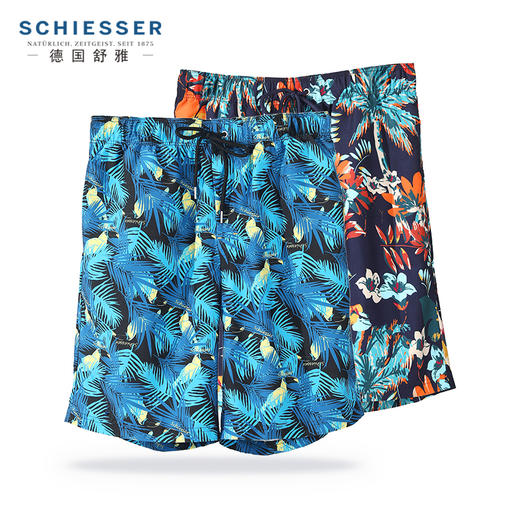 舒雅男士大牌休闲梭织免烫五分裤夏季可外穿大裤衩速干沙滩裤39/19935P 商品图3