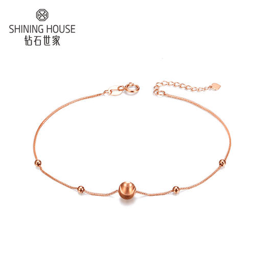 【时尚K金】钻石世家 心恋系列 18K金手链（约0.64±0.1克） 商品图1