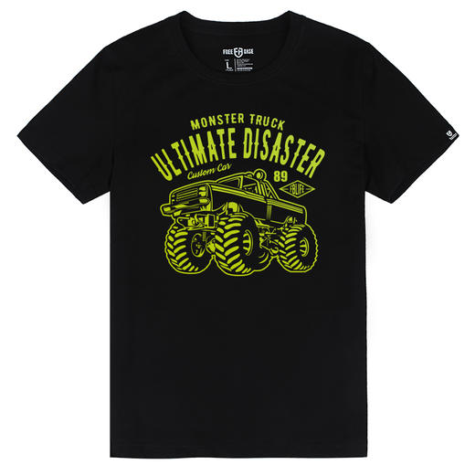 自由基地FREEBASE硬派改装越野车图案印花短袖T恤衫夏季半袖汗衫 NMT-1861 商品图1