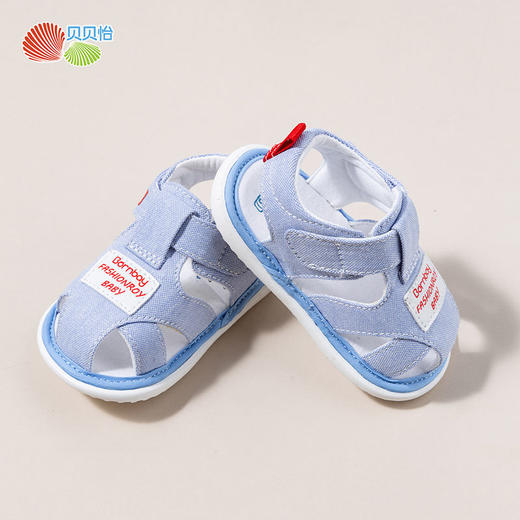 贝贝怡婴儿学步鞋软底防滑夏季新款婴儿鞋子休闲洋气婴童包头凉鞋 商品图5
