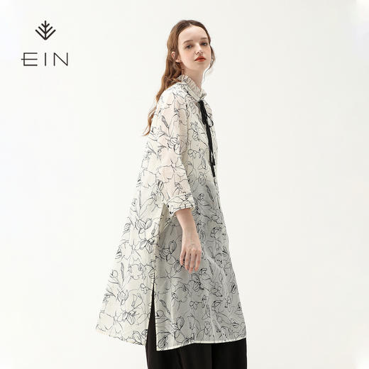 EIN言学院风蝴蝶结衬衫式连衣裙ED0403121 商品图4