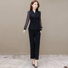 YWE 31H6056时尚高档两件套装雪纺衫裤子 商品缩略图4