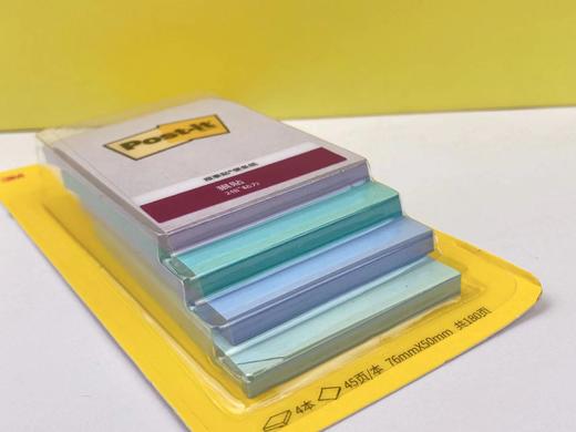 3M报事贴-蓝色海岸3*3/45页*4色 656SS-MC-2 商品图0