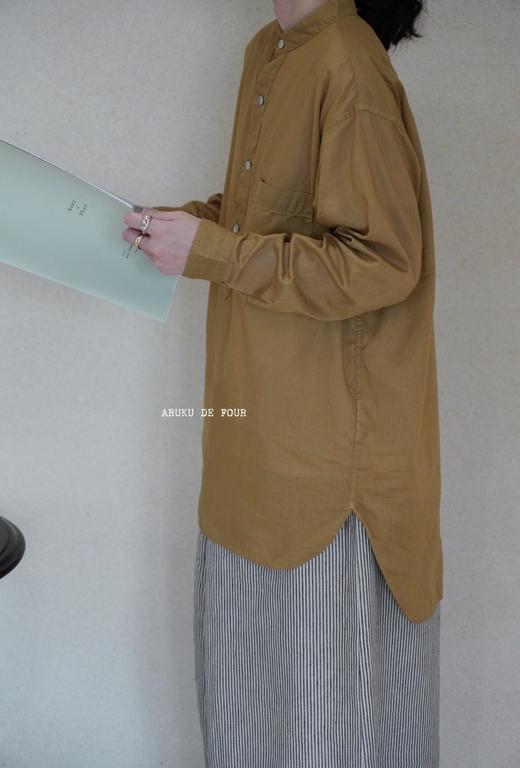 RINEN卡其/白色衬衫 商品图1