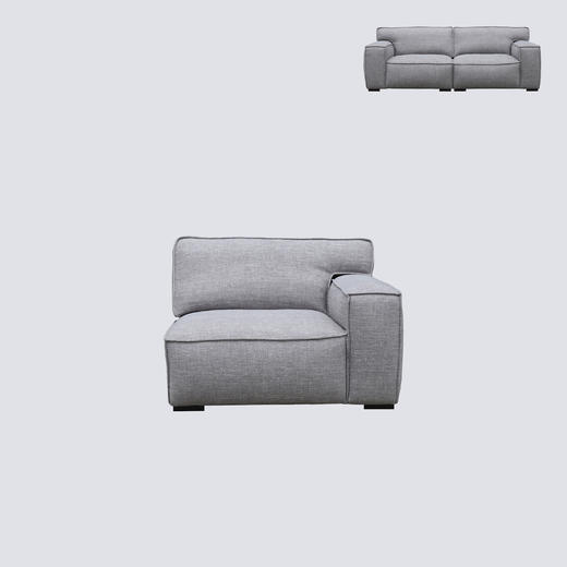 NS家居nsfurniture软包布艺三人位组合沙发NSSF-5269-70/80 商品图1