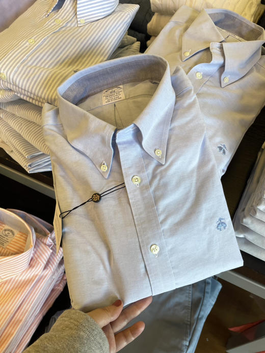总统御用品牌！Brooks brothers布克兄弟长袖衬衫 纯色系列¥599到手！ 商品图13
