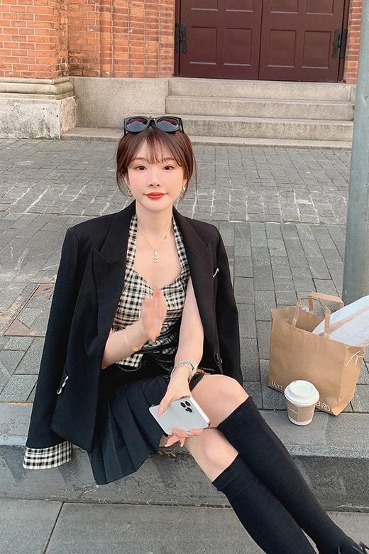 金蘑菇菇【圣马丁西装】时髦甜女孩 小个子休闲小西装 商品图4