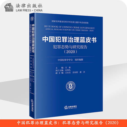 中国犯罪治理蓝皮书 犯罪态势与研究报告（2020）中国犯罪学学会组织编纂 法律出版社 商品图0