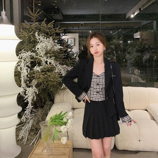 金蘑菇菇【圣马丁西装】时髦甜女孩 小个子休闲小西装 商品图3