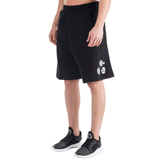 MCQ 麦昆 男士棉质印花休闲短裤 黑色 485520 RMT08 1000 商品图2