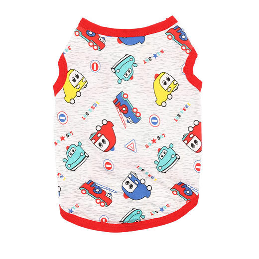 【四季可穿 透气舒适】新款宠物印花背心泰迪小狗狗衣服春夏装小型犬贵宾比熊宠物背心 商品图4