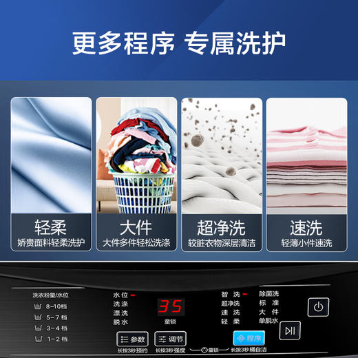海尔12公斤大容量 波轮洗衣机全自动 直驱变频 健康桶自洁EB120B22Pro2 商品图6