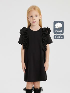 江南布衣 22年夏装新款 短袖连衣裙  1M3G31300