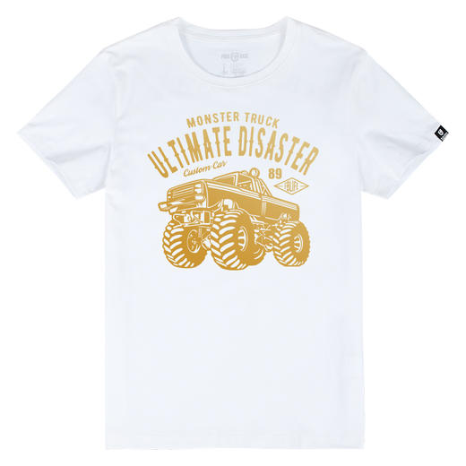 自由基地FREEBASE硬派改装越野车图案印花短袖T恤衫夏季半袖汗衫 NMT-1861 商品图4