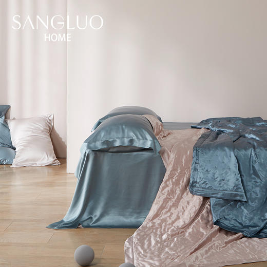 SANGLUO 桑罗22姆米真丝四件套 凉感恒温零敏美肤全桑蚕丝床上用品【本商品不支持使用优惠券】 商品图2