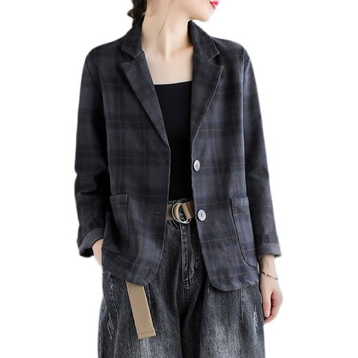 裁缝学苑AQ31 西装外套纸样女装衣服新款短款棉麻格子上衣裁剪图 商品图4