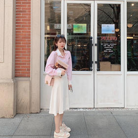 金蘑菇菇【Mulino日杂衬衫】青春洋溢超甜系百搭宽松条纹衬衫