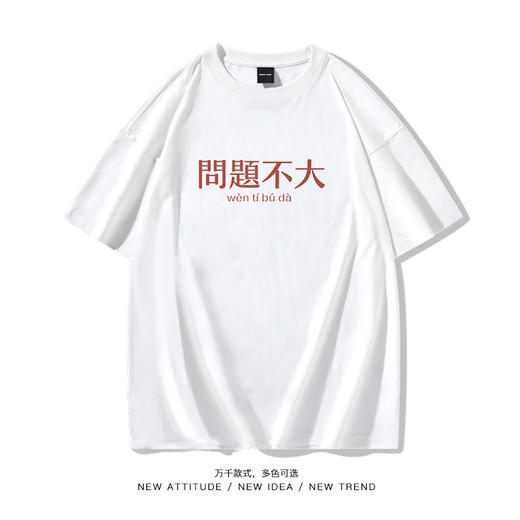 国潮复古怀旧八十年代五分短袖t恤男夏季新款宽松问题不大上衣服gsm10 商品图1