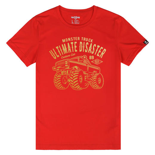 自由基地FREEBASE硬派改装越野车图案印花短袖T恤衫夏季半袖汗衫 NMT-1861 商品图5