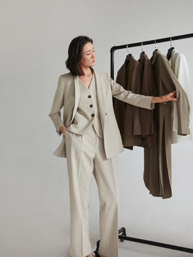 Semplicita | U05 Mae Pants 米色西装裤 