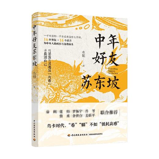中年好友苏东坡 水姐 著 16封书信 灵魂反内卷 中年人身心健康 养生理财心态职场创业 中华传统文化书籍 商品图1
