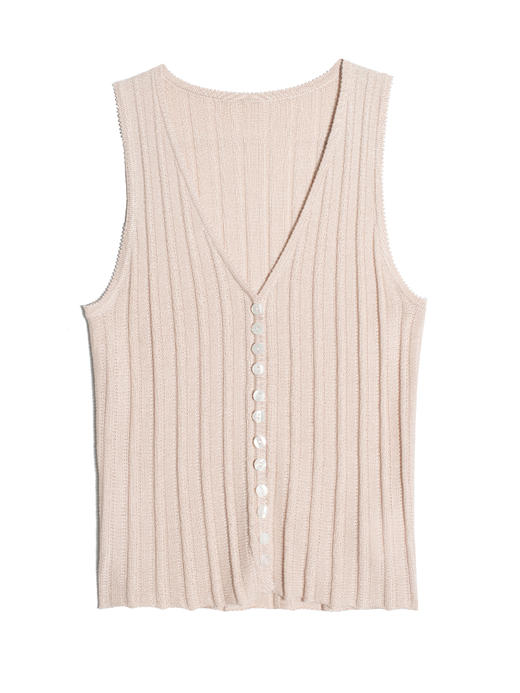 2022新款女士丝羊绒12针双股过针针法背心 商品图4