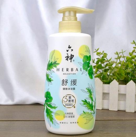 六神舒缓健肤沐浴露（艾叶+积雪草）750ml 商品图0