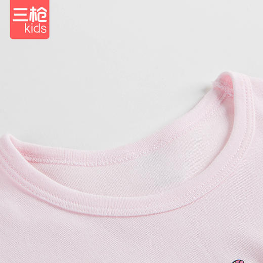 Threegun三枪 【舒肤棉】女童圆领儿童保暖内衣套装-28822D111 商品图2
