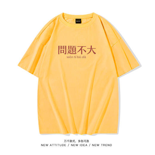 国潮复古怀旧八十年代五分短袖t恤男夏季新款宽松问题不大上衣服gsm10 商品图3