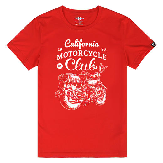 自由基地机车摩托车图案motorcycles美式复古印花潮男圆领半袖T恤 NMT-1860 商品图4